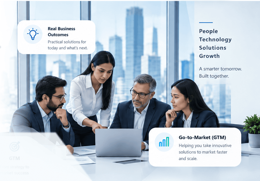 Zovient team collaborating on business technology and go-to-market solutions